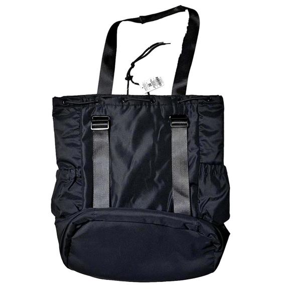 NWT Beyond Yoga Convertible Gym Bag Backpack Black OS - Picture 3 of 12